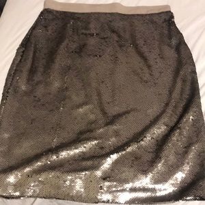 Gold sequin skirt